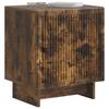 Nightstand Smoked Oak 43 x 34.5 x 50 cm Engineered Wood