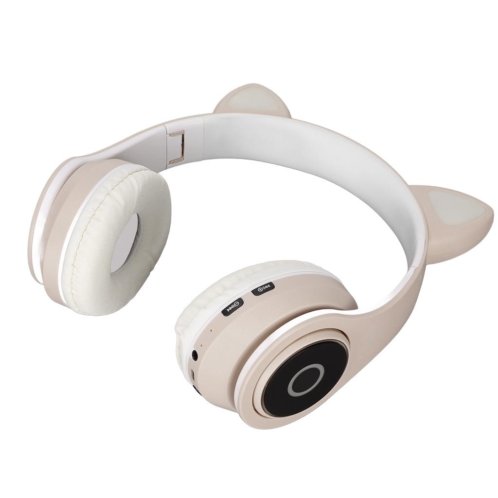 LXB39A Cat Ear Bluetooth Headset Cute Adjustable Bass Portable Wireless Bluetooth Headset with