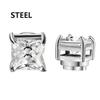 2 Pezzi Clip per Orecchie Magnetiche Orecchini a Bottone Senza Foratura Magnete Forte Finto Piercing Gioielli per Donna Uomo Clip per Orecchie per Bambini Ragazze