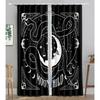 Witchy Gothic Aesthetic Spring Nature Curtain for Living Room Modern Curtains for Bedroom High Shading Drapes Kitchen Curtains