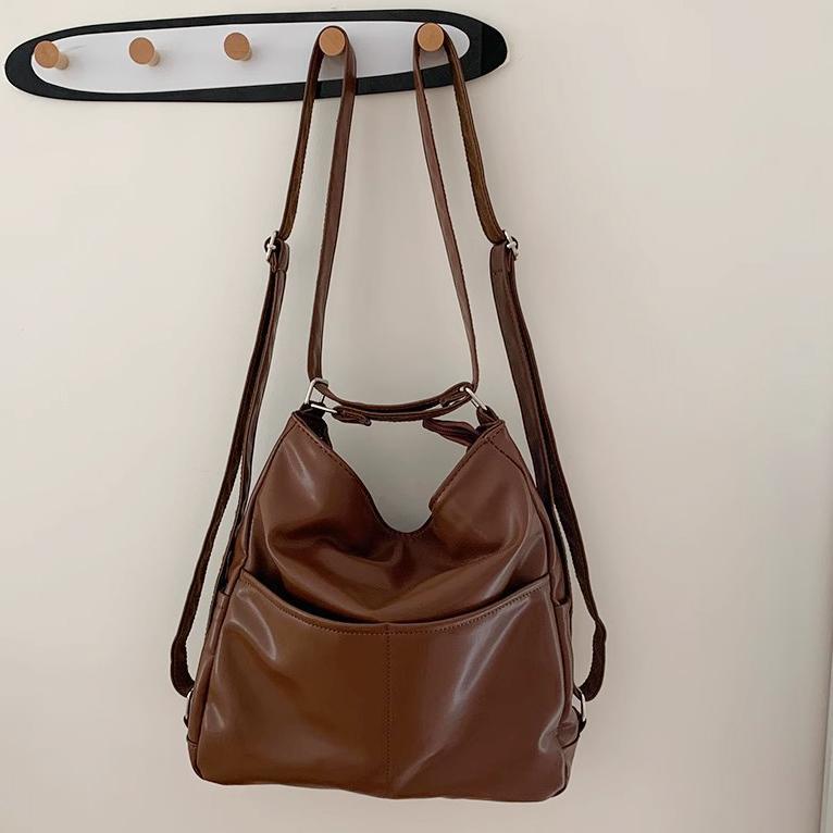 

FLYING STARS Brand Fashionable Women s Shoulder Bag Large Capacity Soft PU Leather Women Backpack Multi Functional Women Bag 30cmX30cmX9.5cm