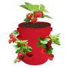 Strawberry Grow Bags with 8 Grow Pouches Planter Box Vegetable Grow Bag Breathable Garden Growing Bag with Handles for Potato Strawberry Fruits Veget