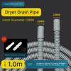 8/10мм Дренажна труба для сушильних машин Midea, Haier та Siemens з адаптером, шланг для зливу прально-сушильної машини, подовжувальний шланг