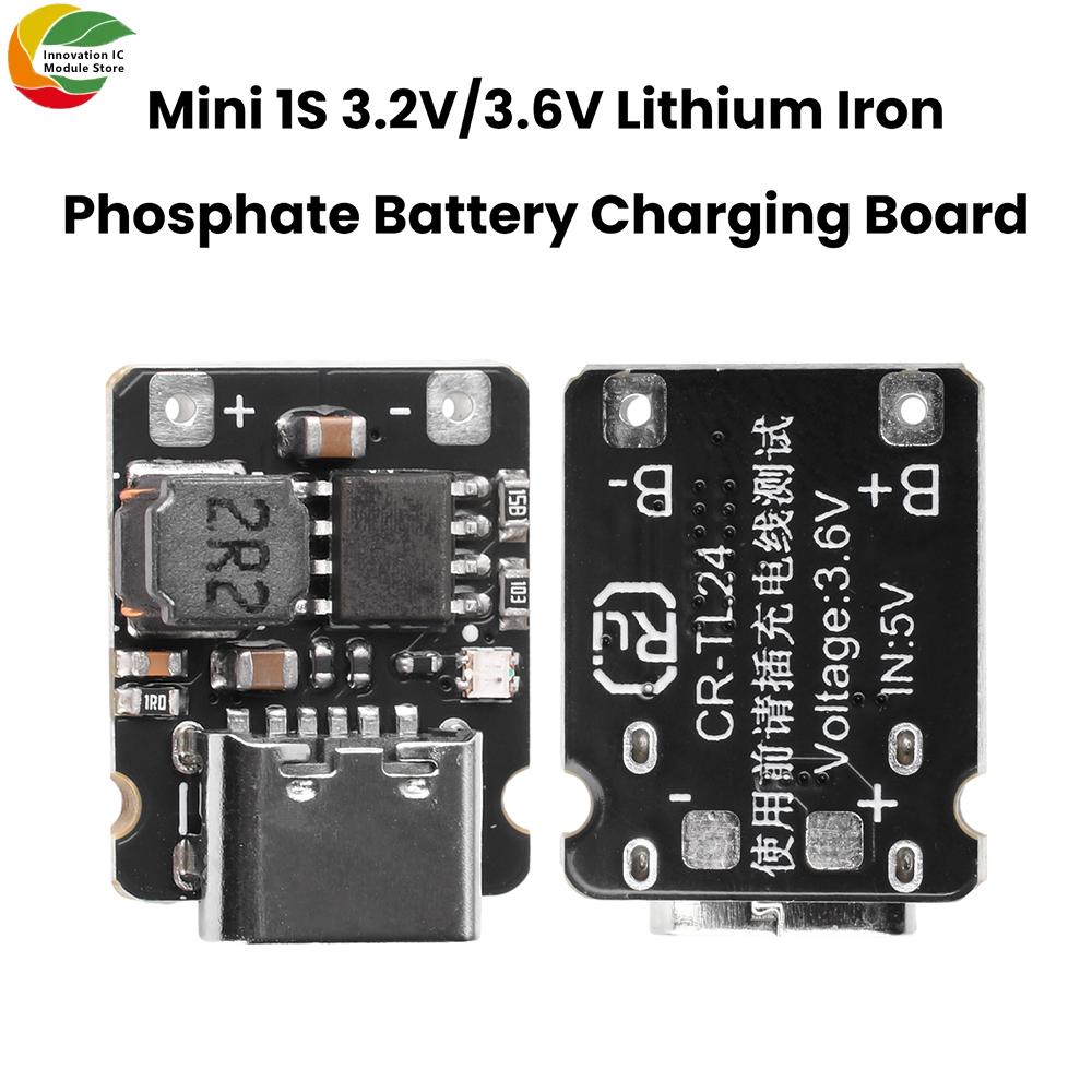1-10pcs Mini 1S 3.2V/3.6V LiFePO4 Battery Charging Board, 2.4A Fast Charger Module, Trickle/Constant Current Charging