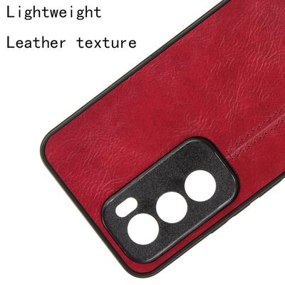 For Oppo Reno12 Pro 5G (Global) Case PU Leather Coated PC+TPU Anti-scratch Cover