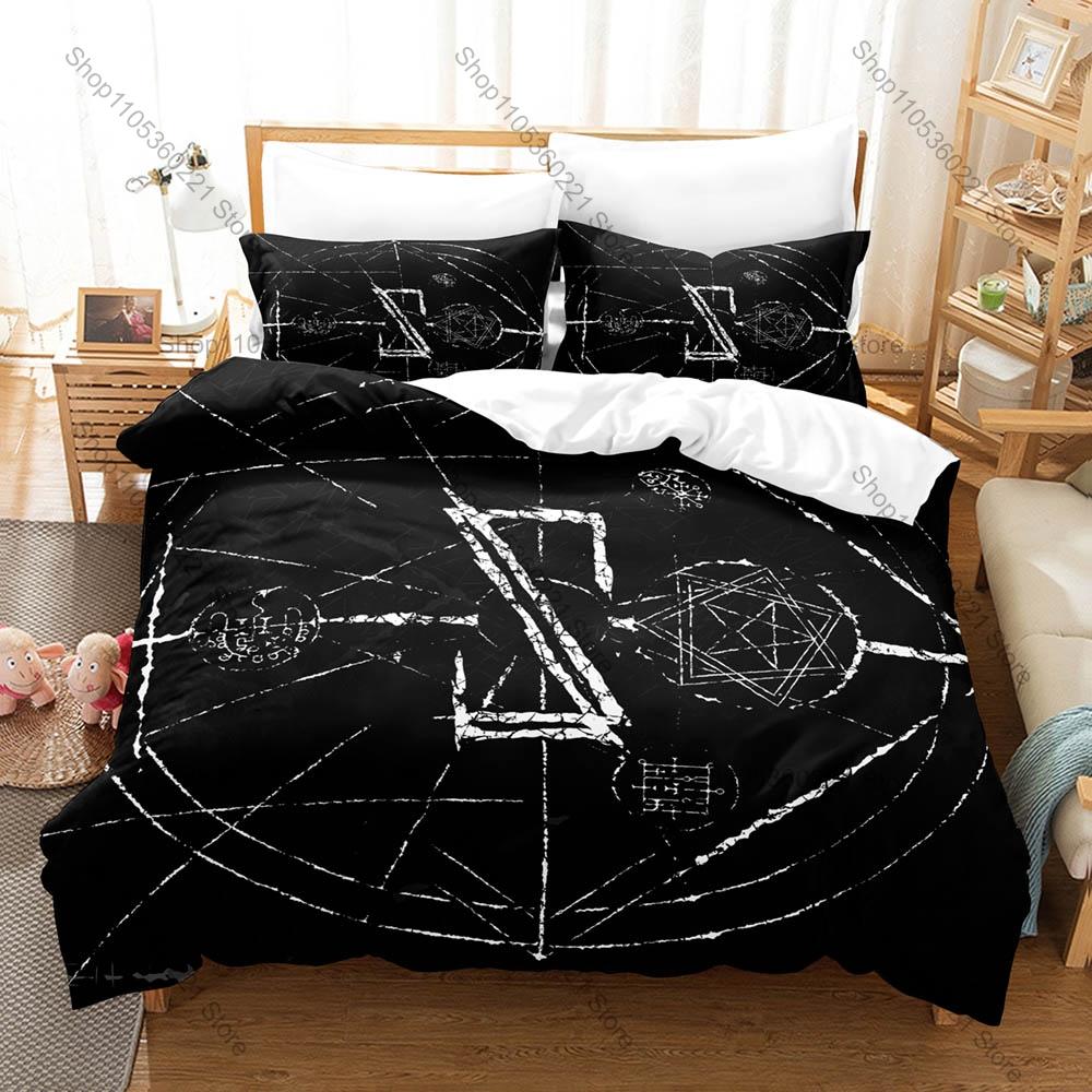 Dunkle Horror-Kunstgrafik Lorna Shore Extrem Metal Bettwäsche-Set Bettbezug Mit 2 Kissenbezügen Teen Metalhead Schlafzimmer-Dekoration