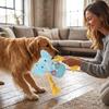 Plush Squeaky Dog Toy for Interactive Play, Chewing and Fetching for Large Dogs and