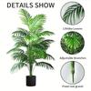 Large Realistic Tropical Palm Tree Artificial Plants - Green Leaves, Suitable for Indoor/Outdoor Garden, Patio, Poolside