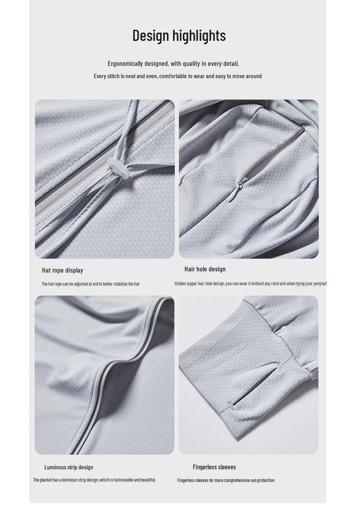 Detachable Brim UV Protection Breathable Sunscreen Clothing for Men & Women