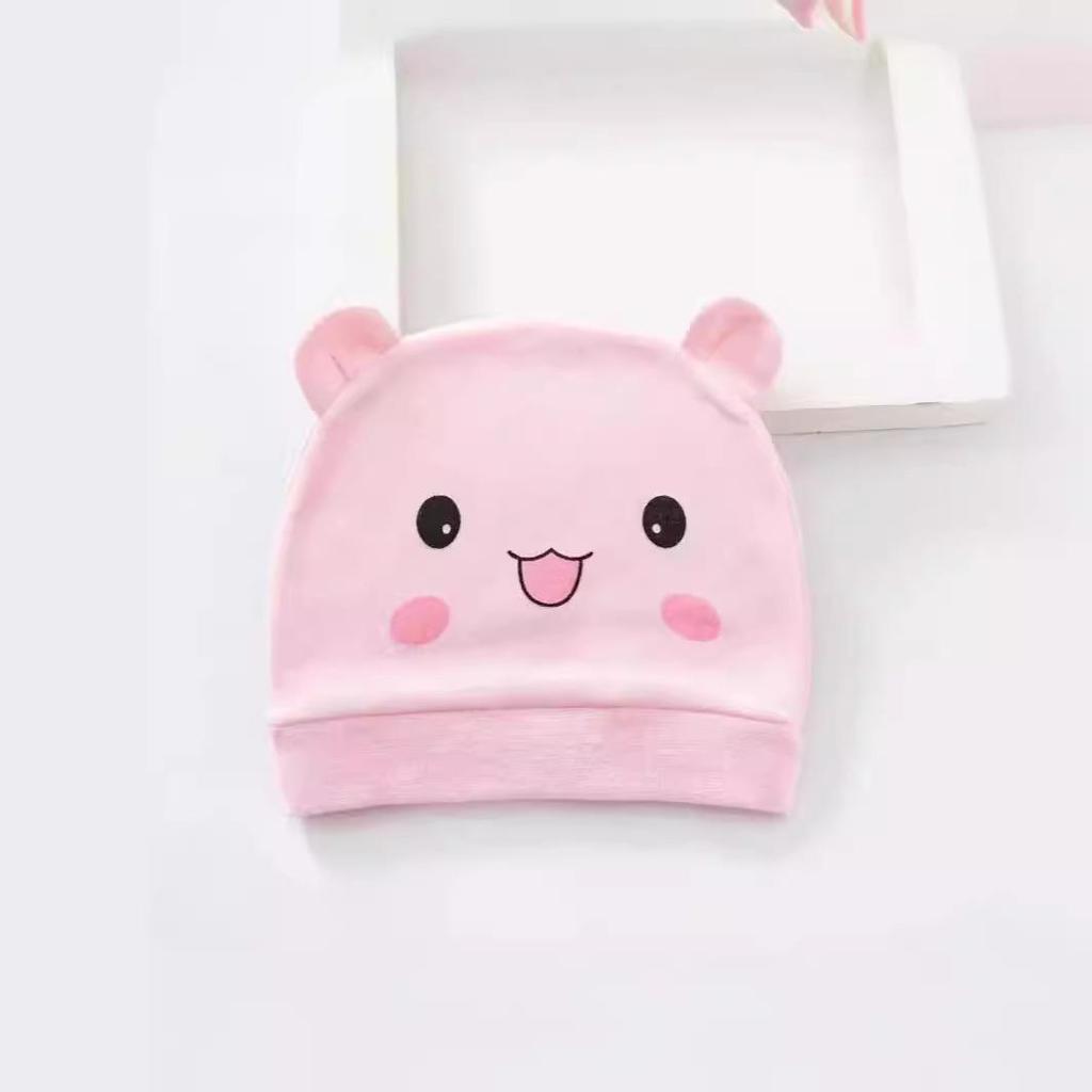 Infant Pure Cotton Hat: Single Layer, 0-3 Months, Spring/Summer/Autumn Protection