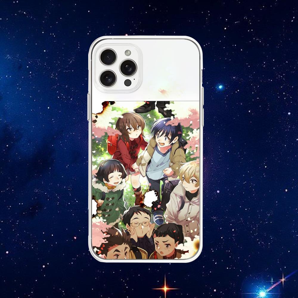 

Boku dake ga Inai Machi Phone Case For iPhone 16,15,14,13,12,11 Plus,Pro,Max,XR,XS,X,7,8 Plus,SE,Mini Transparent Shell iPhone13
