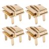 10 SetsPack Purse Lock 2.3x2.8cm  0.9x1.1in Classic Design DIY Replaceable Alloy Bag Fastener