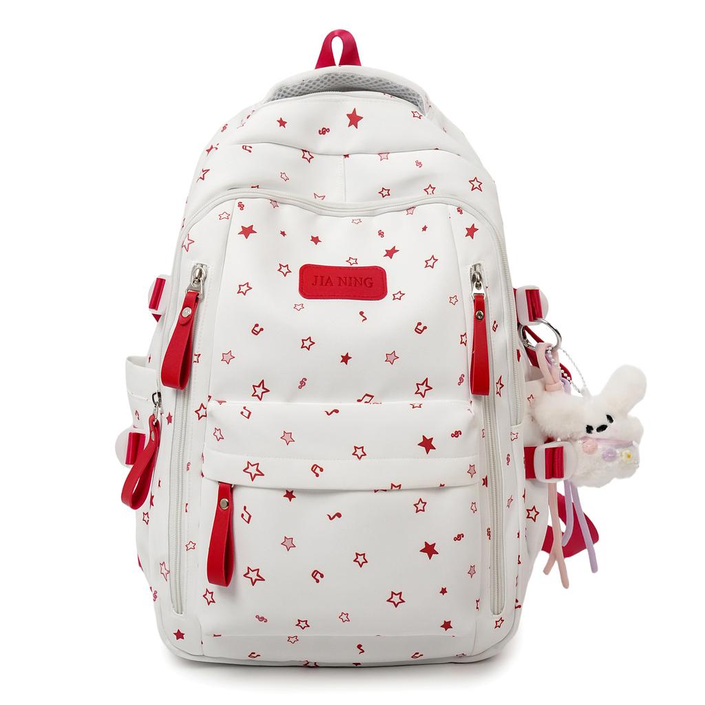 Schoolbag Korean Version of Small Fresh Schoolbag Japanese Princess Versatile Cute Star Printed Backpack Junior High School Class Backpack