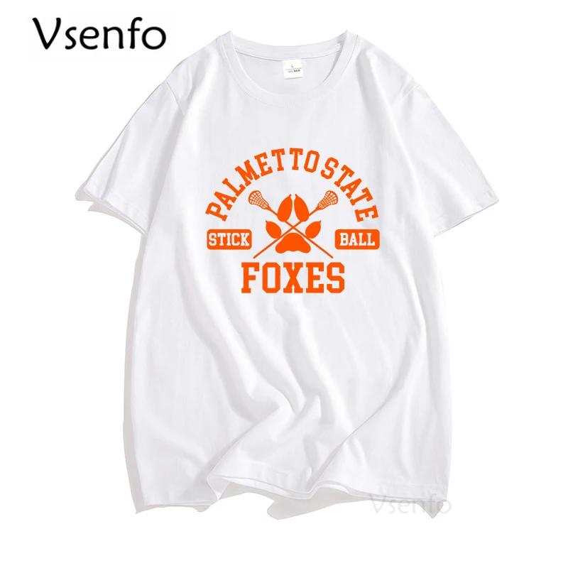 

All for The Game Palmetto State Foxes Andrew Minyard T Shirt Men Women PSU Foxes Palmetto State University T Shirts Casual Tops M белый