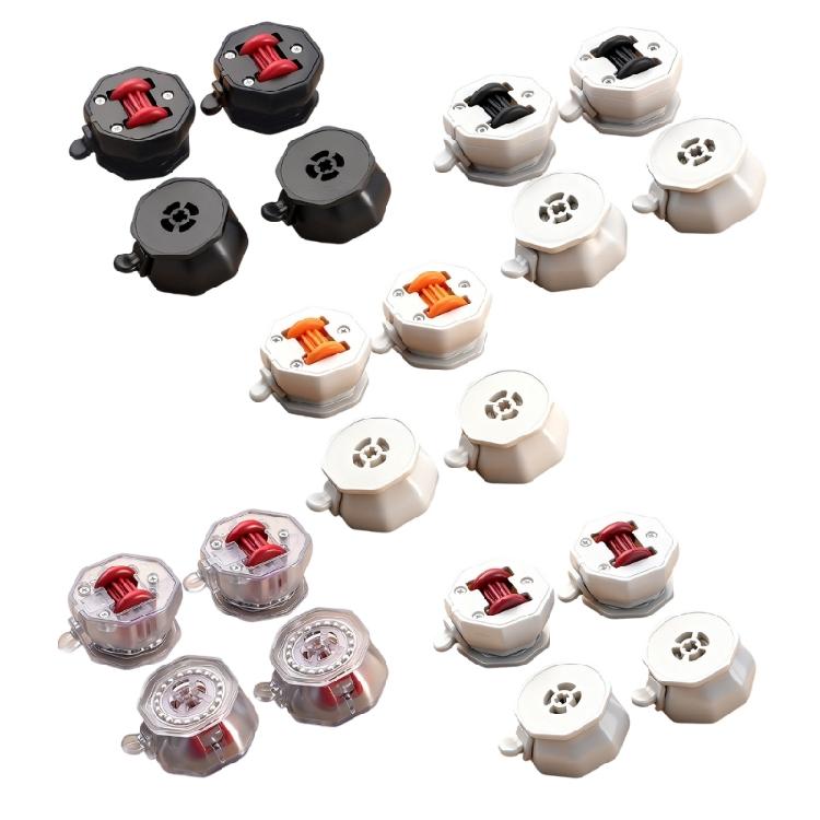 4Pcs 360 Degree Rotation Sticky Pulley Adhesive Casters Wheel with Brake Appliance Rollers Small Appliance Sliders
