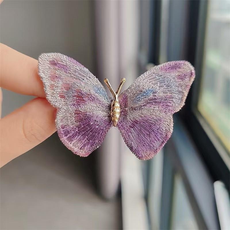High-End Pearl & Rhinestone Butterfly Brooch for Women's Fashion Suits and Scarves