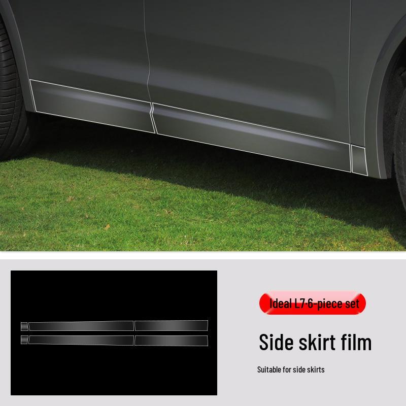 Ideal L7 Car Door Protection Stickers: Custom-Cut TPU Transparent Film for Door Triangle Area.