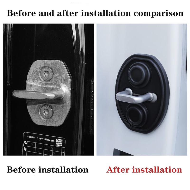 For Deepal S05 C857 2024~2026 2025 Car Door Silicone Lock Protec Case Rustproof Buffer Shock Absorption Accessories