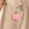 Brooch Pin, Enamel Teacher-Themed Fruit Shape Lapel Pin, Lightweight Outfit Badge for Teachers Day Graduation
