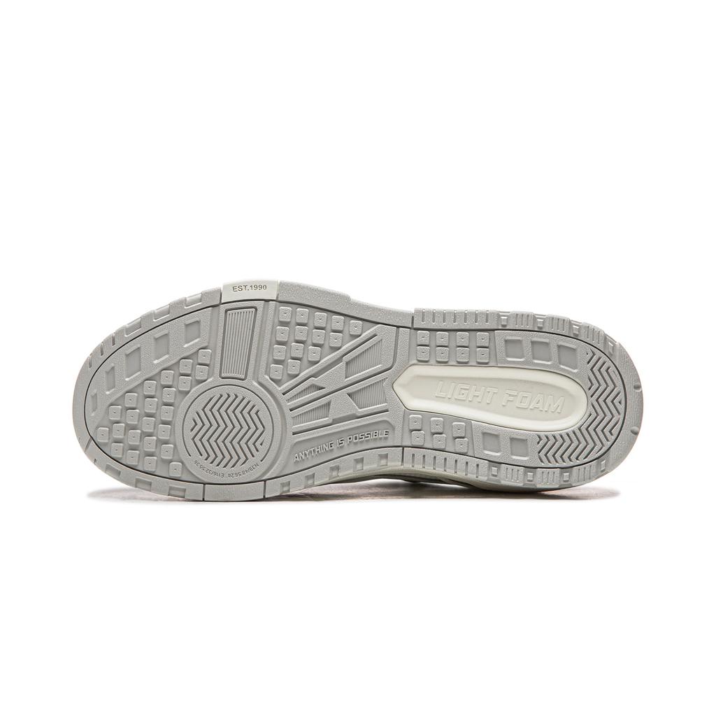 Li Ning Wave LITE Comfortable And Trendy Abrasion Resistant Lightweight Low top Skateboard Shoes Men's White AGCW039-1
