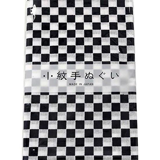 Miyamoto-Towel Japan-made tenugui small pattern Japanese design Izumi Koubai 3390cm Ichimatsu (Navy) 33466