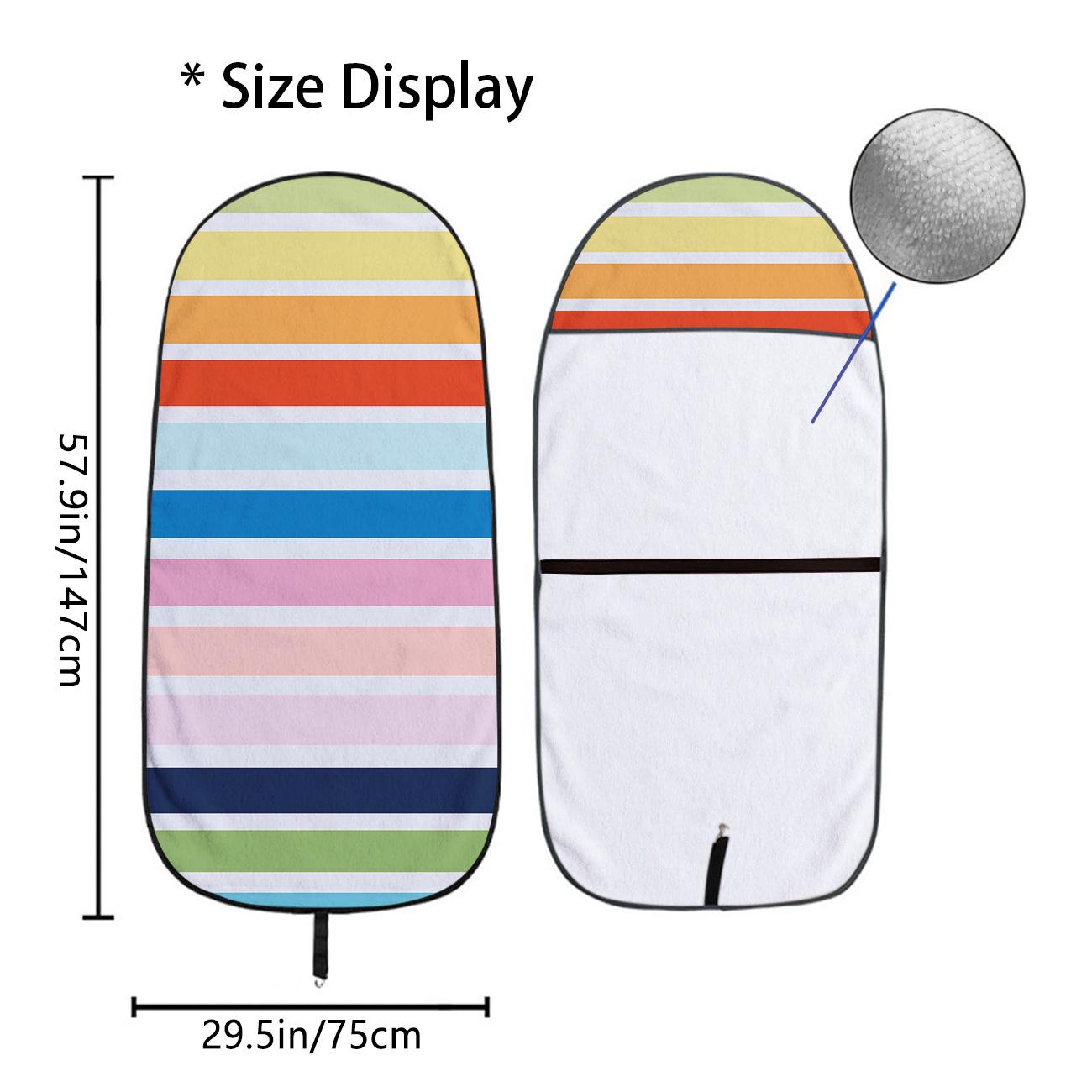 

Universal All-Season Car Seat Towel Cover - Front Seat Protector for Gym and Workout 75x150 cm