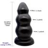 Large Version Pull Beads Anal Plug Dildo with Sucker Anal Dilator Masturbation Sex Toys  and Women Fisting   Slave BDSM