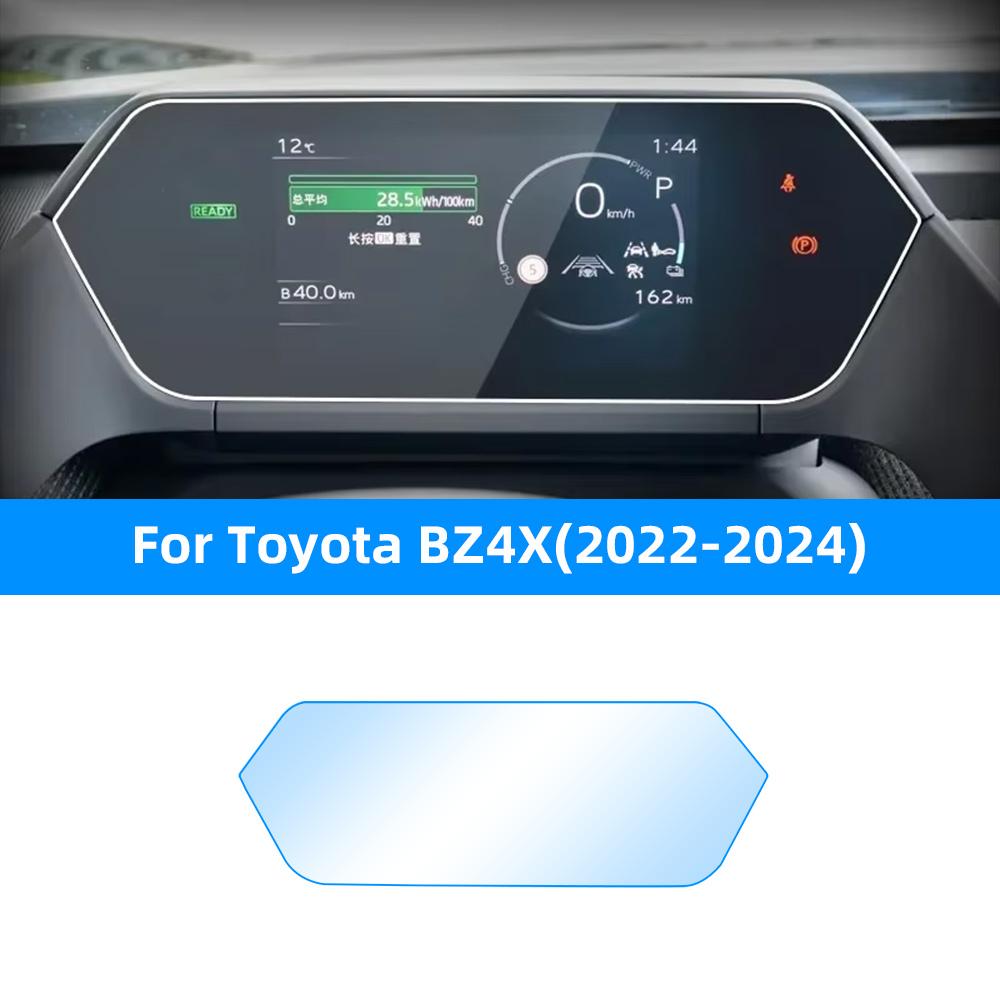 Tempered Glass Screen Protector for Toyota BZ4X 2022-2024 12.3 Inch Navigation Instrument Dashboard