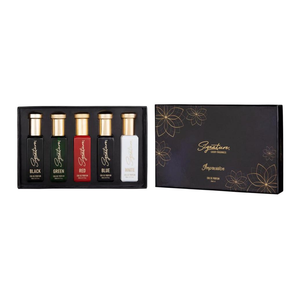 Signature Luxury Unisex Impression Perfume Gift Set Long Lasting Fragrance | Monday To Friday Office Wear Combo | Ideal Corporate & Premium Gift