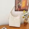 Large Capacity Tote Bag Women's Canvas Bag Solid Color Shoulder Crossbody Bag