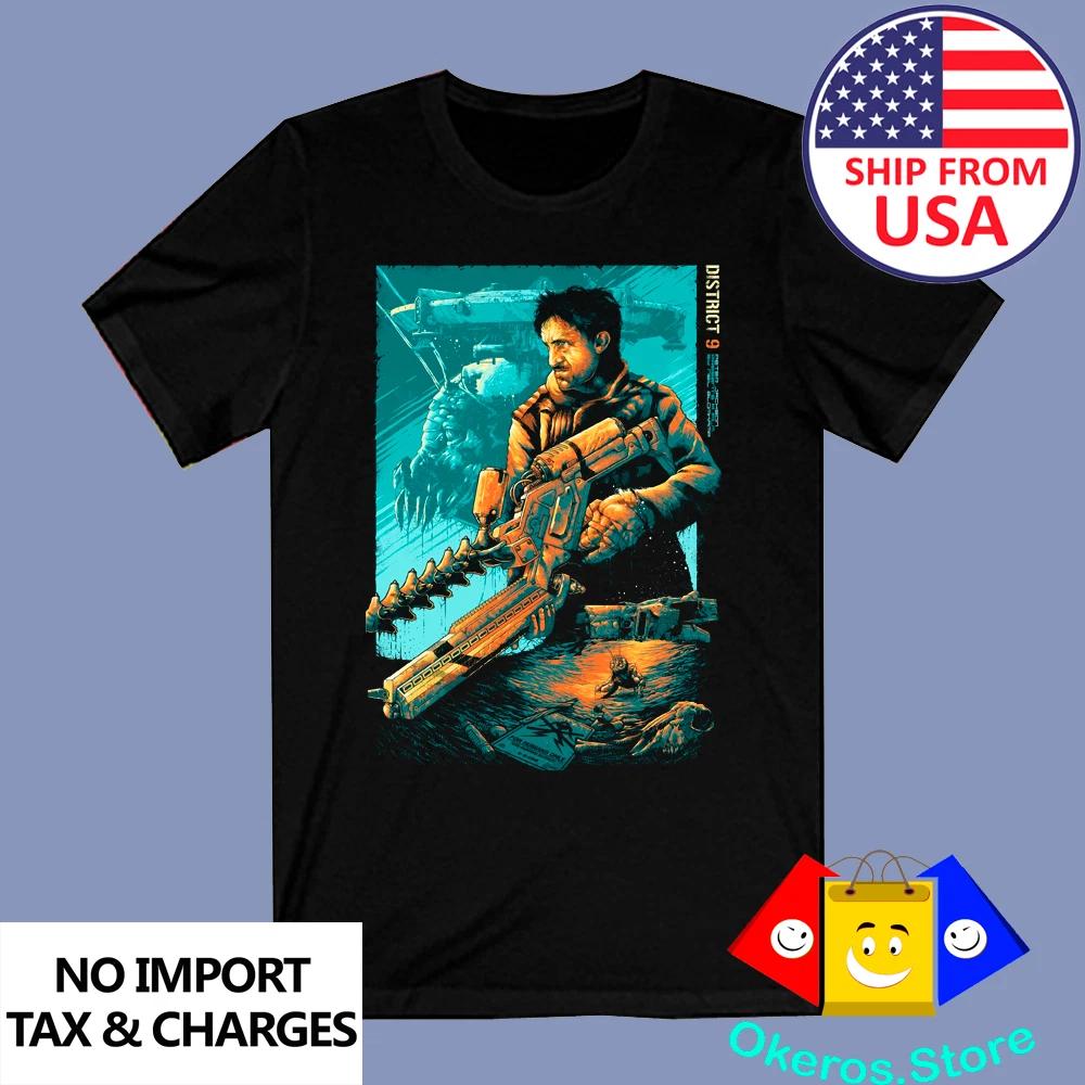 District 9 Sci-Fi Movie Men s Black Size S to 3XL L