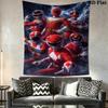 Power Rangers 2D Flat Adventure Tapestry Tapestry Background Cloth Wallmounted Atmospheric Background Cloth Work Of Art Wall Covering Decoration