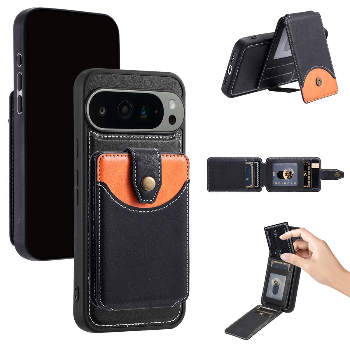 

Google Pixel Case: Magnetic Wallet Cover for Pixel 6A-9 Pro XL - Stand/Wireless Charge (6 Colors) Google Pixel 6a чорний