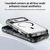 Crystal Clear Magnetic Phone Case With Anti Slip Texture Raised Camera Protection Compatible With iPhone 12 To 17 Pro Max Wireless Charging Support