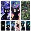 Artistic Black Cat Starry Night Phone Case For Xiaomi Mi Poco X6 X5 NFC X3 F6 F5 Pro F4 F3 15 14T 14 13T 12T 12 13 Lite 11 Cover