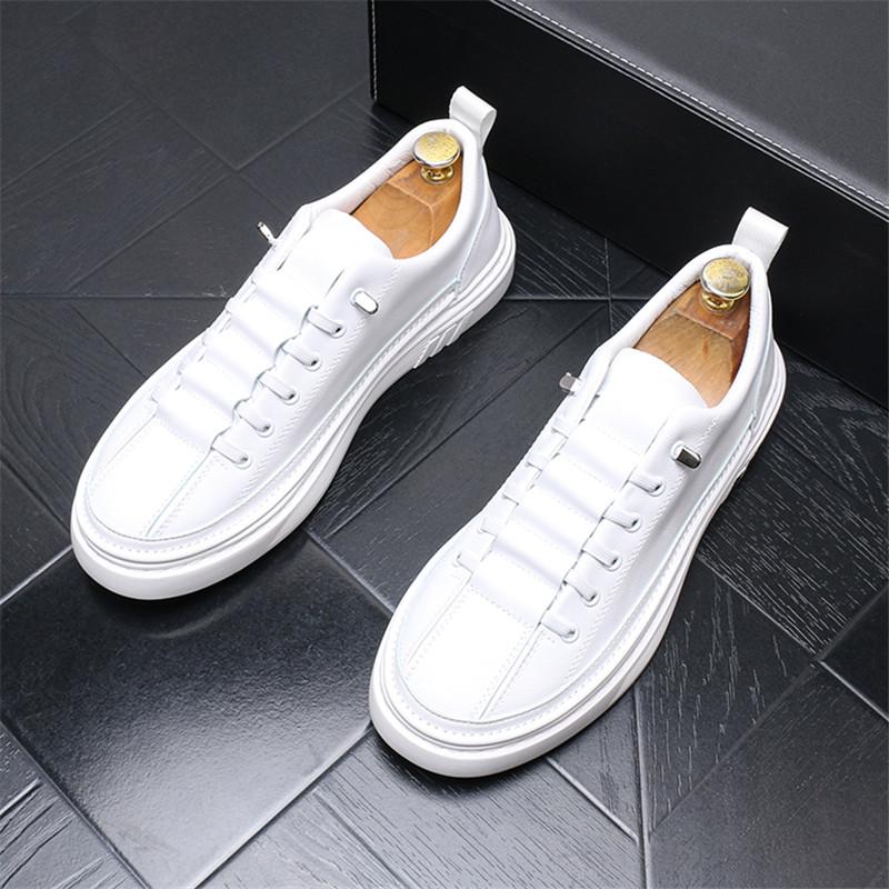 

New Cool Men Flats Shoes Anti Slip White Fashion Men Sneakers Outdoor Plain Cloth Hard-Wearing Vintage Men Casual Shoes 43 білий
