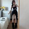 American Hot Girl Summer Bandeau Dress - Waist-Slimming Irregular Short Style
