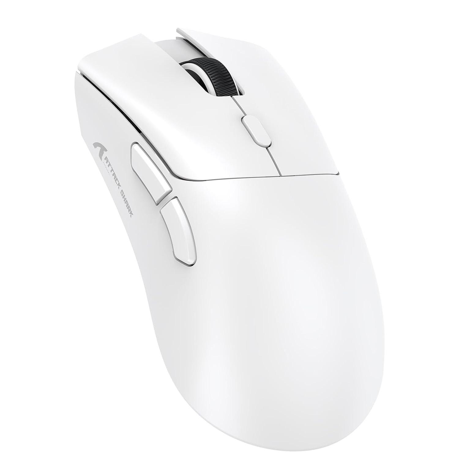 

R1 Wireless Gaming Mouse,Tri-Mode Connection (2.4G/Wired/BT5.2),55g Lightweight Design,18K DPI Optical Sensor,HUYU 20 Million Ke білий