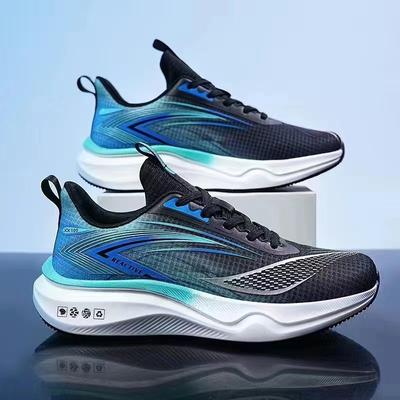 Buty męskie, buty sportowe, męskie wiosenne nowe, oddychające buty do biegania z miękką podeszwą amortyzującą wstrząsy, buty treningowe dla studentów
