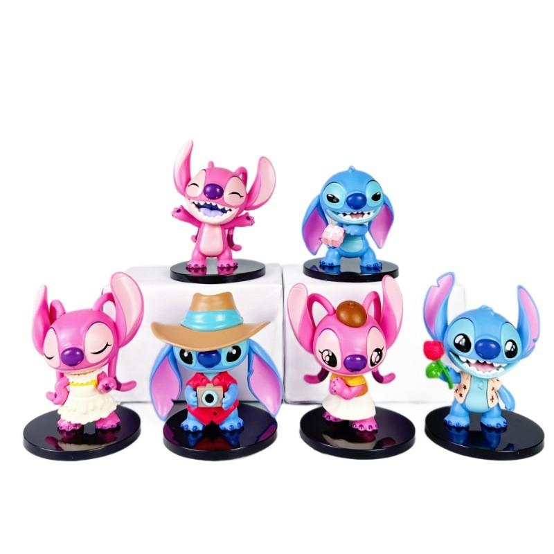

Stitch Pvc Figurine Collectible Toy With Assembly For Couple Gift