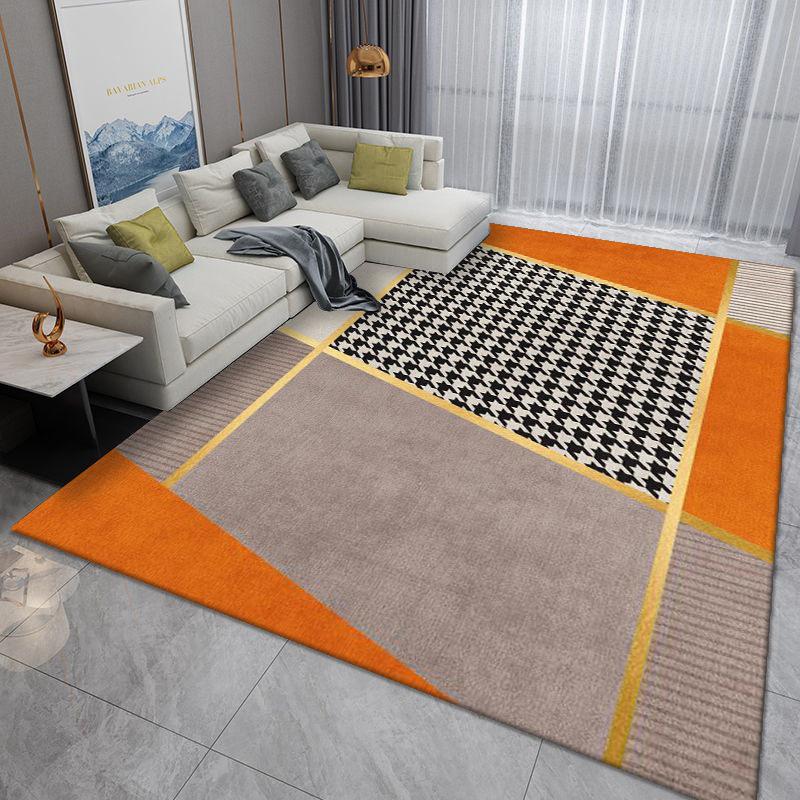 Luxurious Nordic Area Rug: Washable Carpet for Living Room, Bedroom, or Office Sofa and Coffee Table.