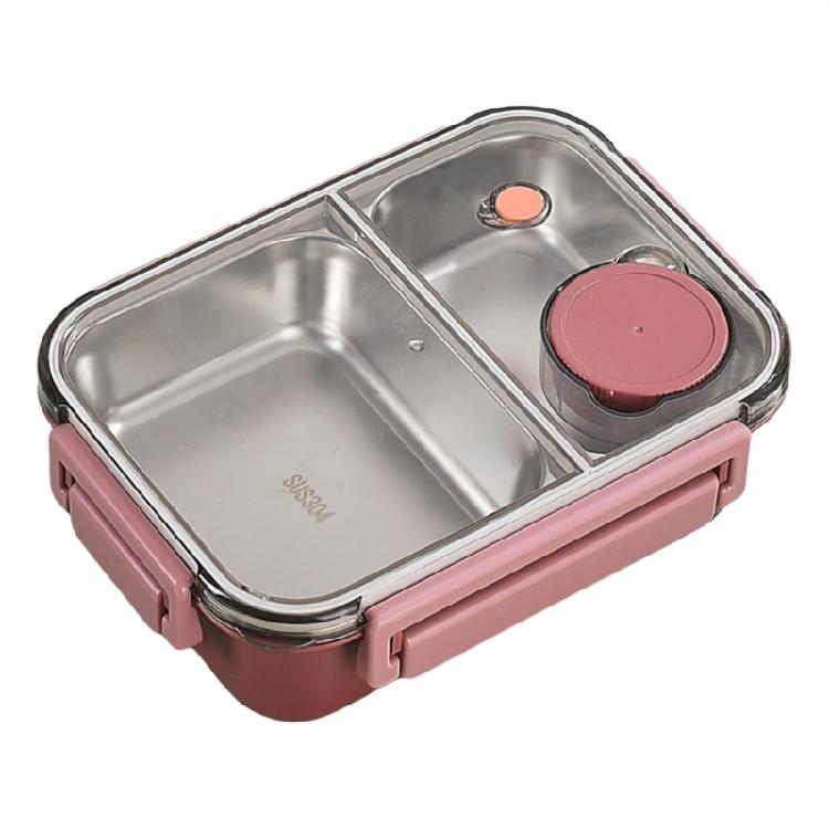 Food Container Portable 304 Stainless Steel Lunch Box for Students and Professionals Outdoor Meal Dinnerware Tool
