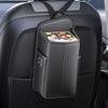 Easy to Install Vehicle Seat Mounted Tissue Holder and Storage Bag for Tissues and Small Items Waterproof Leather