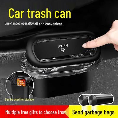 Car Seat Back Hanging Trash Can & Storage Box