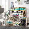 Campervan Adventures Multipurpose Customizable Blanket Customize Text Durable Comfort Great For Sofa Couch Office Bed Picnics For All Occasions Modern