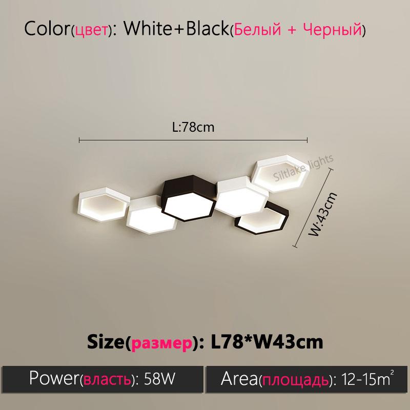 Nordic simple living room ceiling lamp honeycomb design combination creative art indoor lighting study restaurant bedroom lights