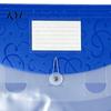 Student File Holder Expandable Document Folder with Label Slot, Layered Design Waterproof PP Envelope, Secure Rope Closure Organizer for Office