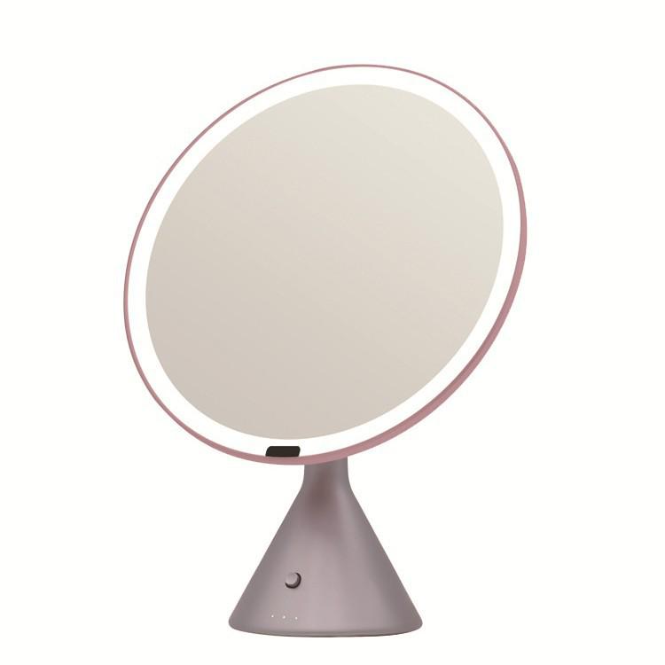 Large Smart Makeup Vanity Mirror with LED Desk Lamp and Charging Port