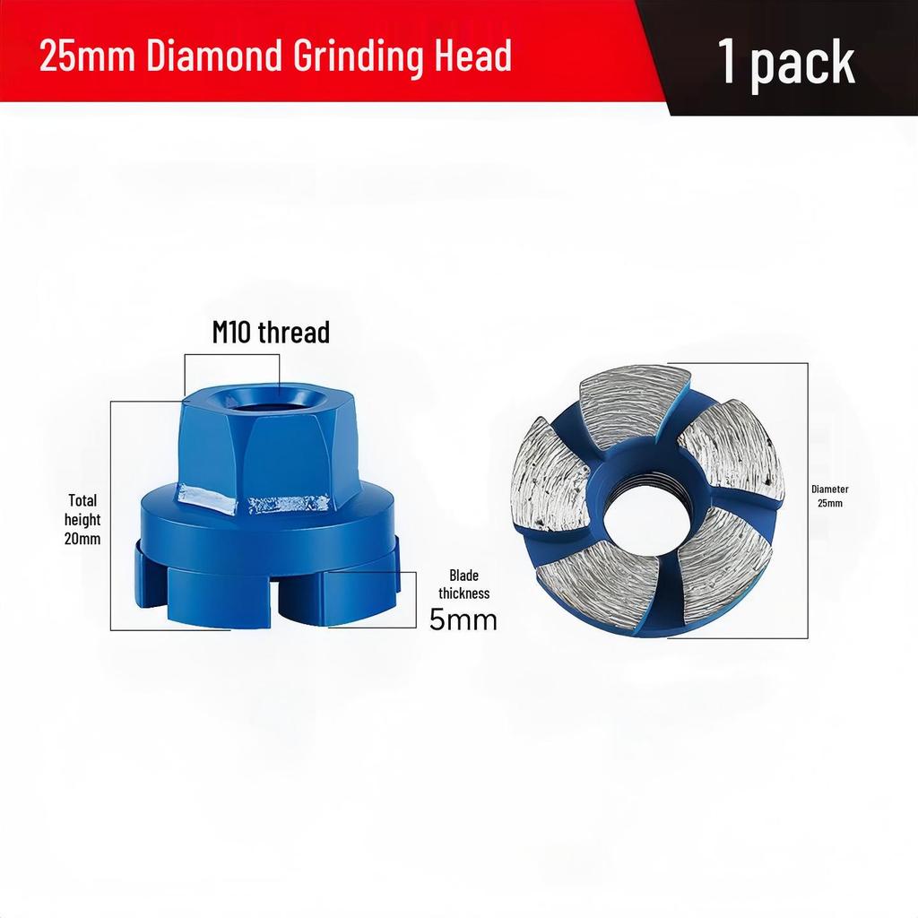 1" Diamond Grinding Head for Granite Stone & Cobblestone