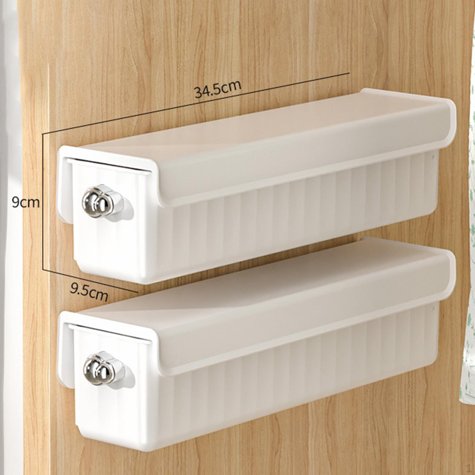 Настенный ящик для хранения носков ящик для хранения декоративный органайзер для нижнего белья держатель для гардероба 2pcs White 1958₽